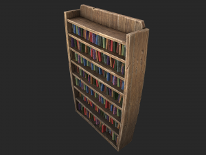 medieval bookcase 3D Model