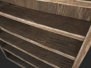 medieval bookcase 3D Model