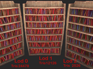 medieval bookcase 3D Model