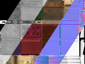 medieval bookcase 3D Model