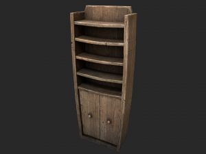 3d alchemists bookcase Modello 3D
