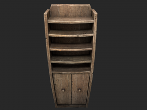 3d alchemists bookcase Modello 3D