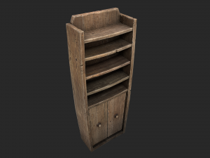 3d alchemists bookcase Modello 3D