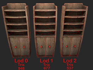 estante de alquimistas 3D Modelo 3D