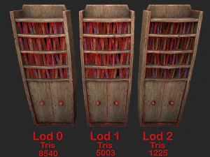 estante de alquimistas 3D Modelo 3D