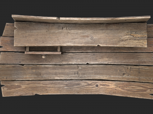 medieval lab table 3d Modello 3D