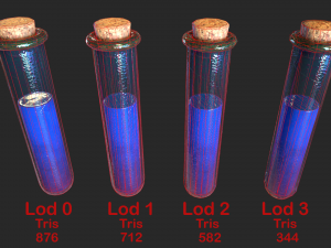 health potion bottle set Modelo 3D