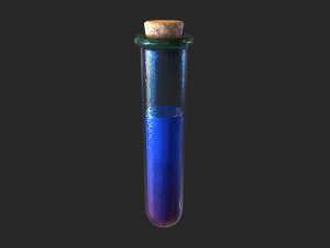 potion test tube small 3D 모델