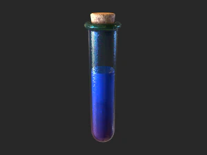 Potion Test Tube Small Alchemy Elixir 3D Model