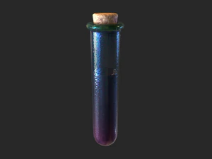 Potion Test Tube Small Alchemy Elixir 3D Model