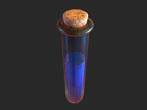 Potion Test Tube Small Alchemy Elixir 3D Model