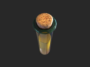 Potion Test Tube Small Alchemy Elixir 3D Model