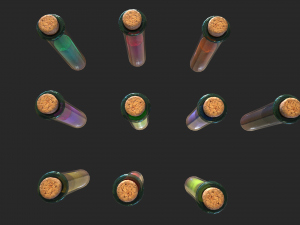 potion test tube small 3D 모델