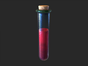 potion test tube small 3D 모델