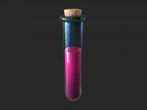 potion test tube small 3D 모델
