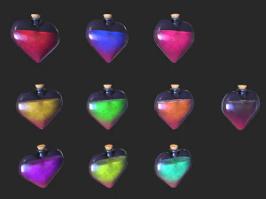 pozione d'amore Modello 3D