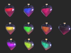 pozione d'amore Modello 3D