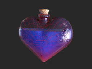 pozione d'amore Modello 3D