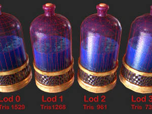 large potion bottle 3D Model