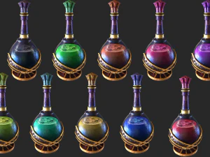 potion in a bottle 3D Model
