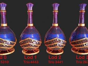 potion in a bottle 3D Model