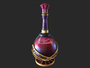 potion in a bottle Modèle 3D