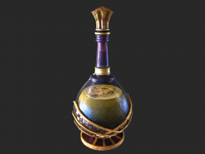 potion in a bottle Modèle 3D