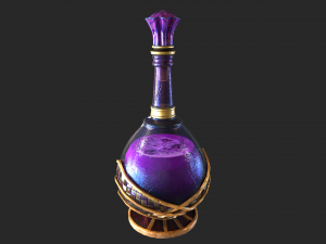 potion in a bottle Modèle 3D