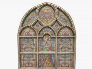 stained glass window 3D मॉडल