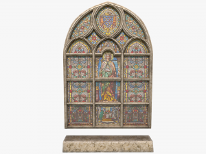 stained glass window 3D मॉडल