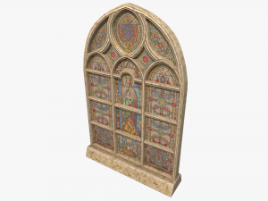 stained glass window 3D मॉडल