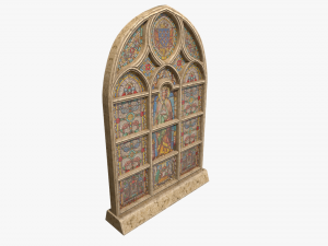 stained glass window 3D मॉडल