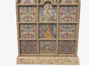 stained glass window 3D मॉडल