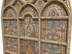 stained glass window 3D मॉडल