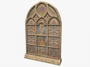 stained glass window 3D मॉडल