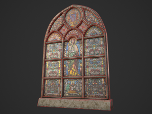 stained glass window 3D मॉडल
