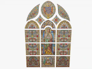 stained glass window 3D Model