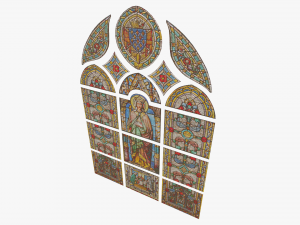 stained glass window Modelo 3D