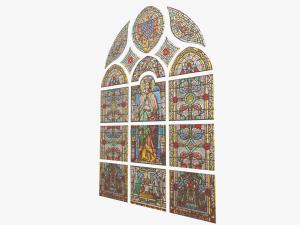 stained glass window Modelo 3D