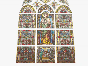 stained glass window 3D Model