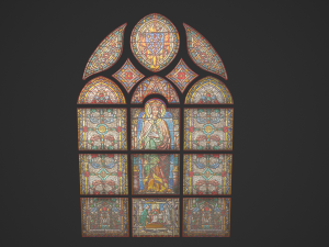 stained glass window Modelo 3D