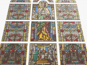 stained glass window 3D Model
