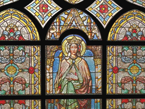 Stained Glass Window Church Medieval Temple 3D Model