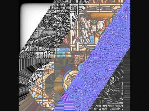 Stained Glass Window Church Medieval Temple 3D Model