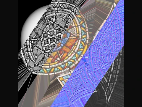 Stained Glass Window Church Medieval Temple 3D Model