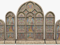 stained glass window pack 3D Модель