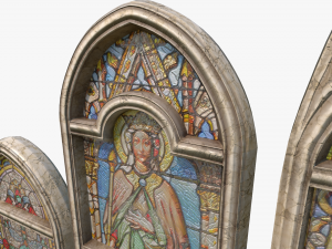 stained glass window pack Model 3D