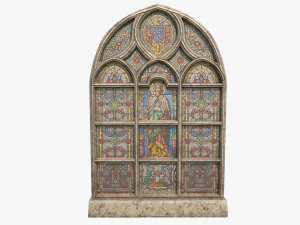 stained glass window pack 3D Model