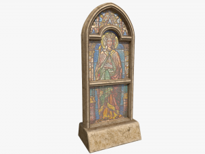 stained glass window pack Model 3D