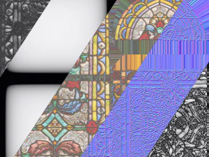 stained glass window pack 3D Model